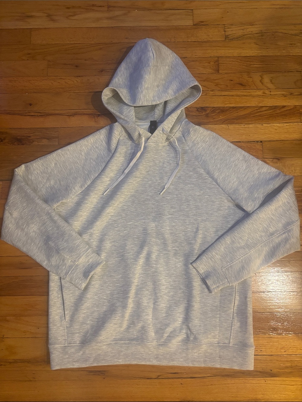 Lululemon smooth spacer classic fit pullover hoodie heather ultra grey large